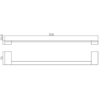 Полотенцедержатель Rav Slezak Nil NLA0701/50 Хром